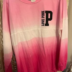 PINK Victoria’s Secret long sleeve pink ombré shirt!